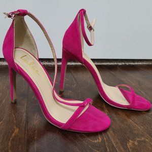 Fuschia Suede Women's Heels size 6